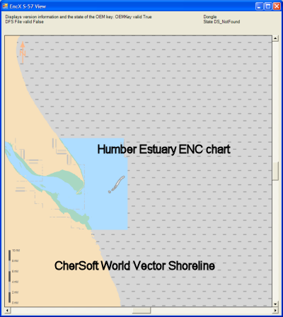 Zoomed out view of sample S-57/ENC data (Humber Estuary, UK)